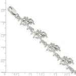 Load image into Gallery viewer, Sterling Silver Unicorns Bracelet 7'' length
