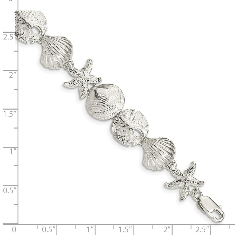 Sterling Silver Seashells Bracelet