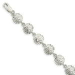 Load image into Gallery viewer, Sterling Silver Sand Dollars Bracelet 7'' length
