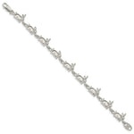 Load image into Gallery viewer, Sterling Silver Rabbits Bracelet 7'' length
