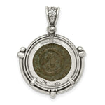 Load image into Gallery viewer, Sterling Silver Antiqued Constantine Coin Pendant
