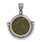 Load image into Gallery viewer, Sterling Silver Antiqued Constantine Coin Pendant
