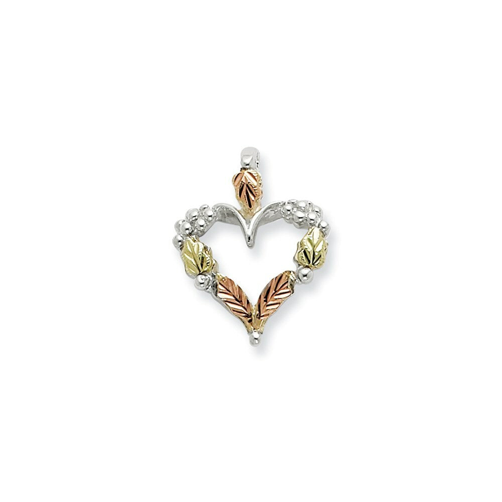 Sterling Silver & 12K Gold Heart Necklace