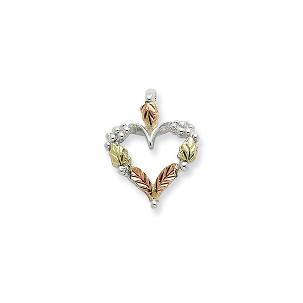 Sterling Silver & 12K Gold Heart Necklace