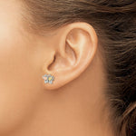 Load image into Gallery viewer, Sterling Silver &amp; 12K Butterfly Post Earrings
