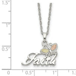 Load image into Gallery viewer, Sterling Silver &amp; 12K Gold Butterfly Faith Necklace
