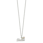 Load image into Gallery viewer, Sterling Silver &amp; 12K Gold Butterfly Believe Necklace
