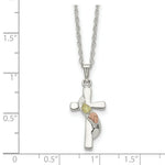 Load image into Gallery viewer, Sterling Silver &amp; 12K Gold Cross Necklace
