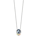 Load image into Gallery viewer, Sterling Silver &amp; 12K Gold Horse Cameo Necklace
