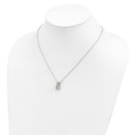 Load image into Gallery viewer, Sterling Silver &amp; 12K Gold Accents Antiqued Stirrup Necklace

