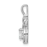Load image into Gallery viewer, Sterling Silver White Topaz and Diamond Pendant
