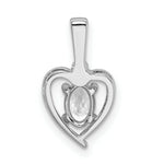 Load image into Gallery viewer, Sterling Silver White Topaz and Diamond Pendant
