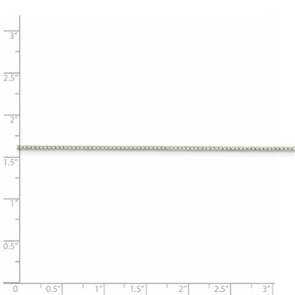 Sterling Silver 1.15mm 8 Sided Diamond-cut Box Chain