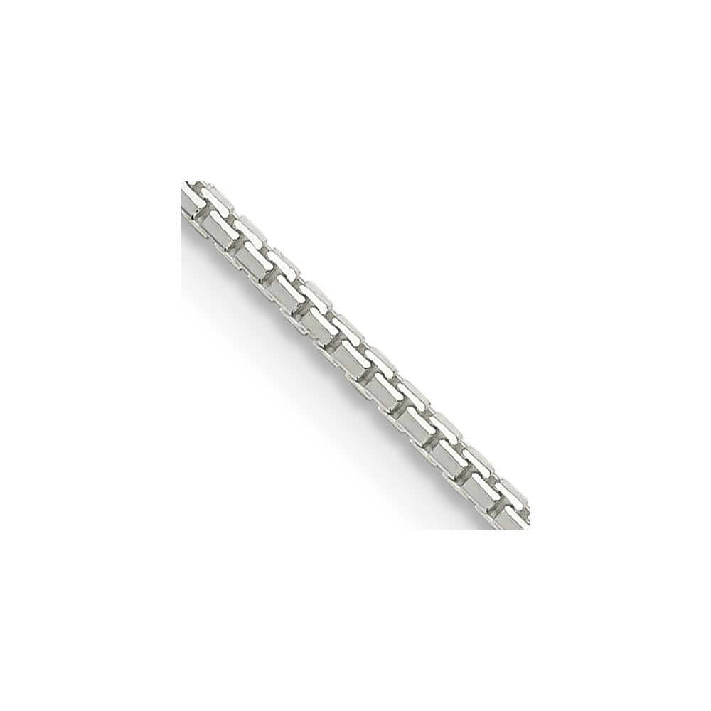 Sterling Silver 1.15mm 8 Sided Diamond-cut Box Chain