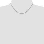 Load image into Gallery viewer, Sterling Silver Rhodium-plated 1.7mm 8 Sided Diamond-cut Mirror Box Chain
