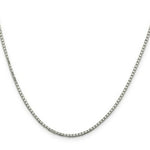 Load image into Gallery viewer, Sterling Silver Rhodium-plated 1.7mm 8 Sided Diamond-cut Mirror Box Chain
