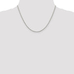 Load image into Gallery viewer, Sterling Silver Rhodium-plated 1.7mm 8 Sided Diamond-cut Mirror Box Chain

