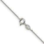 Load image into Gallery viewer, Sterling Silver Rhodium-plated .8mm Box Chain
