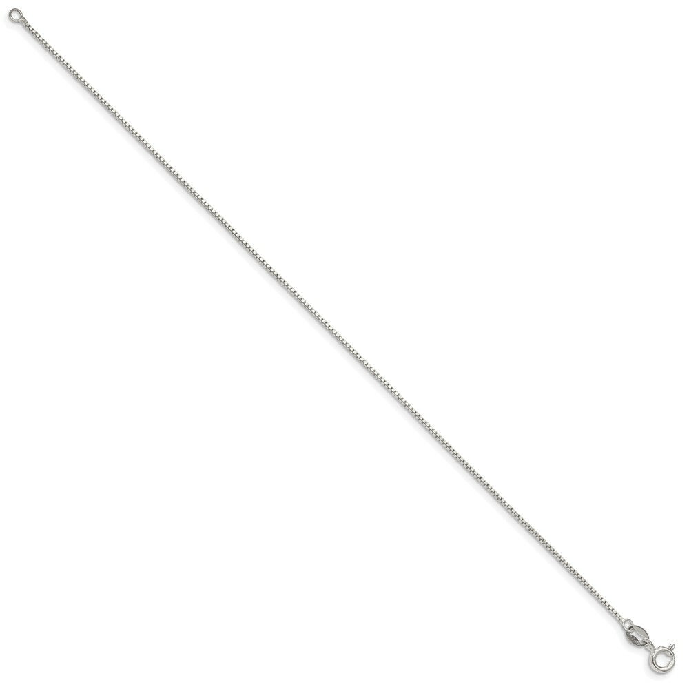 Sterling Silver 0.9mm Box Chain 10'' length