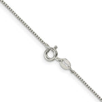 Load image into Gallery viewer, Sterling Silver with 2-inch extension Box Chain 18'' length
