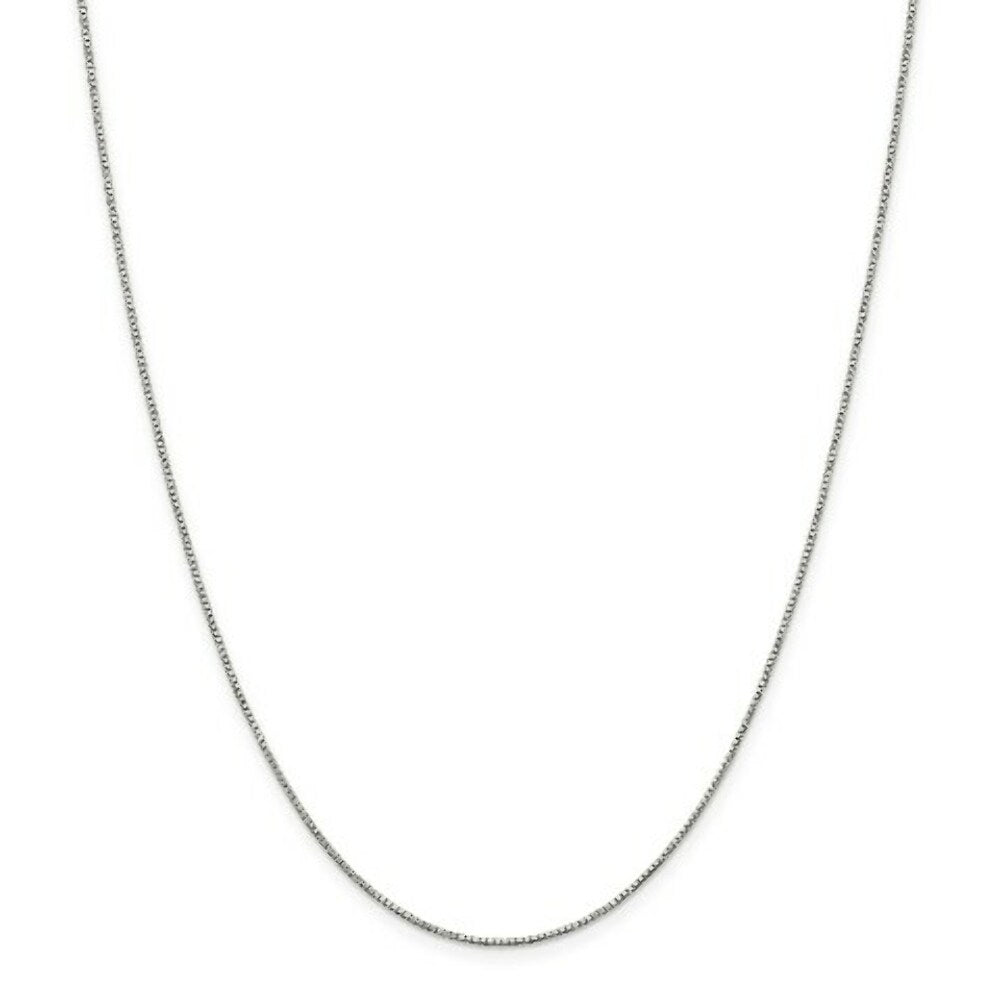 Sterling Silver with 2-inch extension Box Chain 18'' length