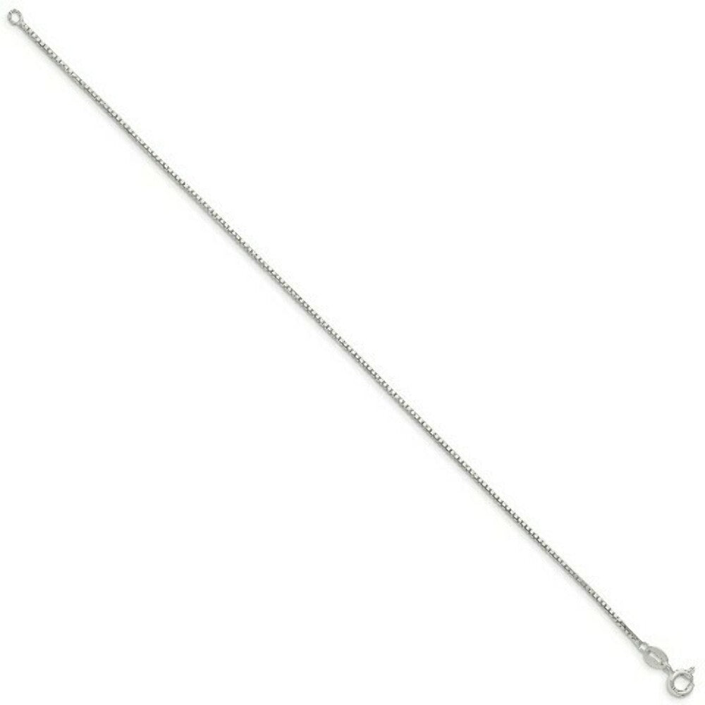 Sterling Silver 1.1mm Box Chain 10'' length
