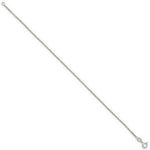 Load image into Gallery viewer, Sterling Silver 1.1mm Box Chain 10'' length
