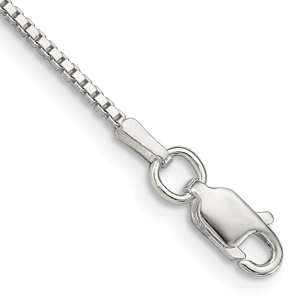 Sterling Silver 1.25mm Box Chain 7'' length