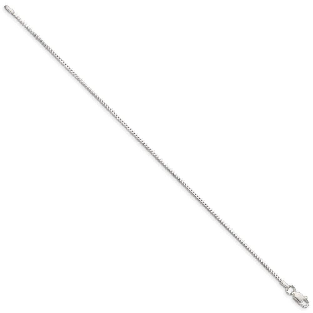 Sterling Silver 1.25mm Box Chain 7'' length