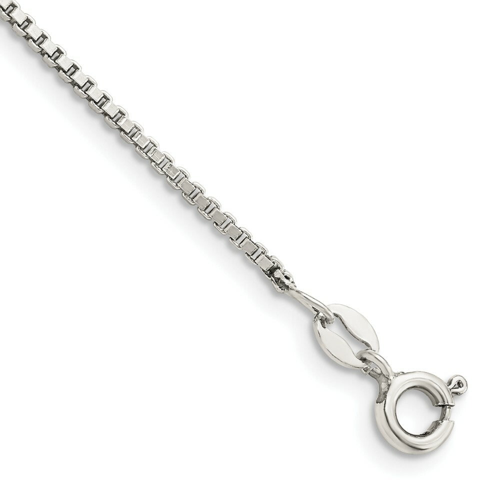Sterling Silver 1.4mm Box Chain 7'' length