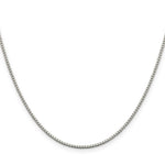 Load image into Gallery viewer, Sterling Silver Rhodium-plated 1.4mm Box Chain
