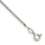 Load image into Gallery viewer, Sterling Silver Rhodium-plated 1.5mm Box Chain
