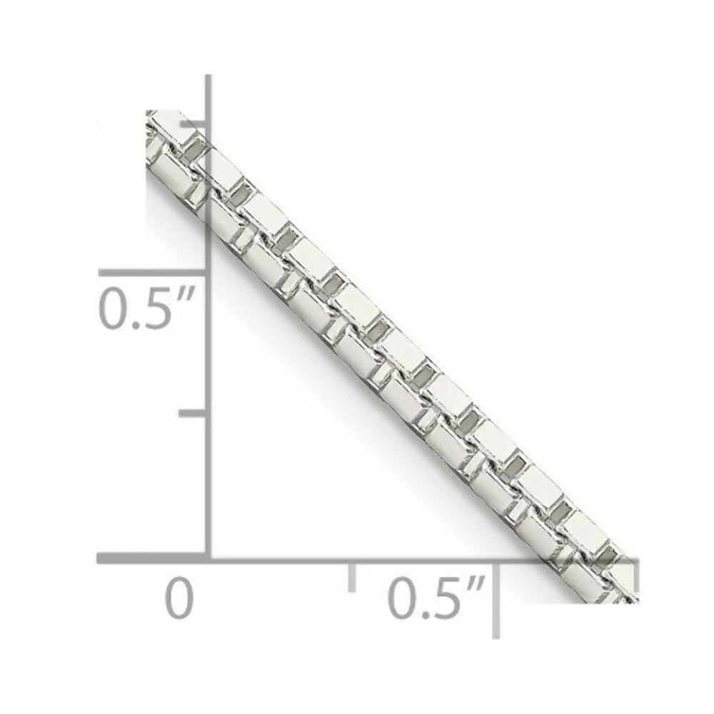 Sterling Silver 2.5mm Box Chain