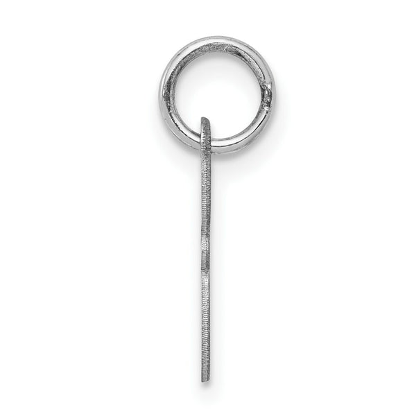 Sterling Silver Rhodium-plated Script Letter G Initial Letter Charm