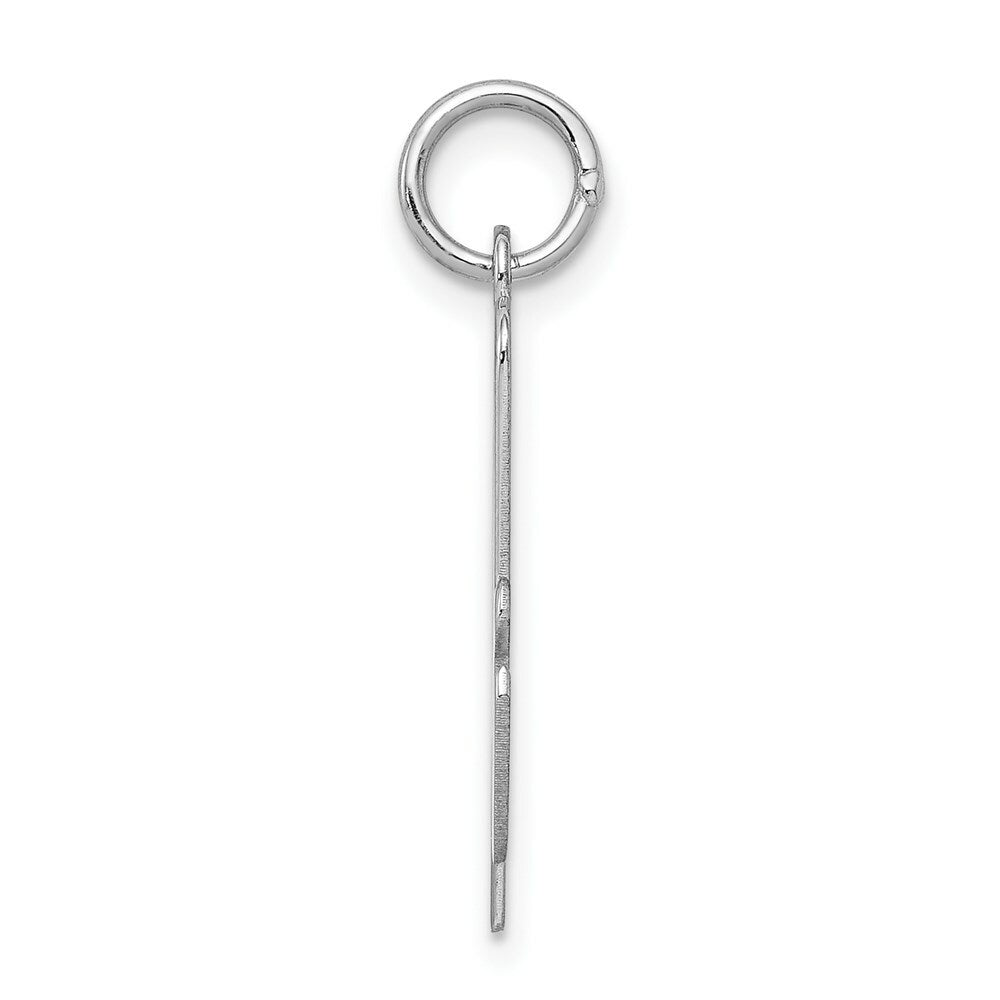Sterling Silver Large Script Initial Letter A Charm