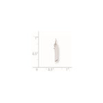 Load image into Gallery viewer, Sterling Silver Small Artisan Block Initial Letter I Charm
