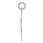 Load image into Gallery viewer, Sterling Silver Rhodium-plated Artisan Block Letter Q Initial Letter Charm
