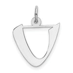Load image into Gallery viewer, Sterling Silver Rhodium-plated Artisan Block Letter Y Initial Letter Charm
