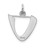 Load image into Gallery viewer, Sterling Silver Rhodium-plated Artisan Block Letter Y Initial Letter Charm
