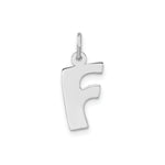 Load image into Gallery viewer, Sterling Silver Bubble Block Initial Letter F Charm
