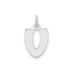 Load image into Gallery viewer, Sterling Silver Bubble Block Initial Letter V Charm
