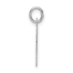 Load image into Gallery viewer, Sterling Silver Rhodium-plated Block Letter H Initial Letter Charm
