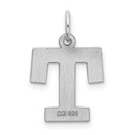 Load image into Gallery viewer, Sterling Silver Rhodium-plated Block Letter R Initial Letter Charm
