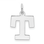 Load image into Gallery viewer, Sterling Silver Rhodium-plated Block Letter R Initial Letter Charm
