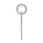 Load image into Gallery viewer, Sterling Silver Rhodium-plated Block Letter W Initial Letter Charm
