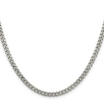 Load image into Gallery viewer, Sterling Silver Rhodium-plated 4.5mm Curb Chain
