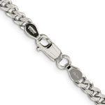 Load image into Gallery viewer, Sterling Silver Rhodium-plated 4.5mm Curb Chain
