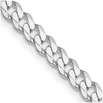 Load image into Gallery viewer, Sterling Silver Rhodium-plated 4.5mm Curb Chain
