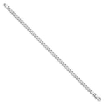 Load image into Gallery viewer, Sterling Silver Rhodium-plated 4.5mm Curb Chain

