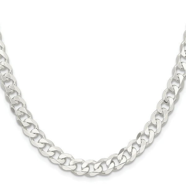 Sterling Silver 7.5mm Curb Chain